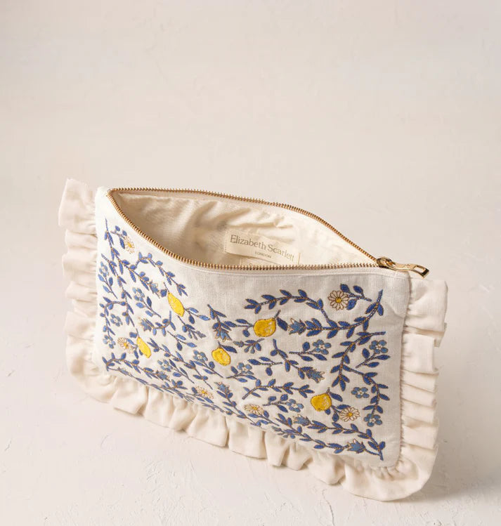 Elizabeth Scarlett - Lemon Garden Frill Pouch