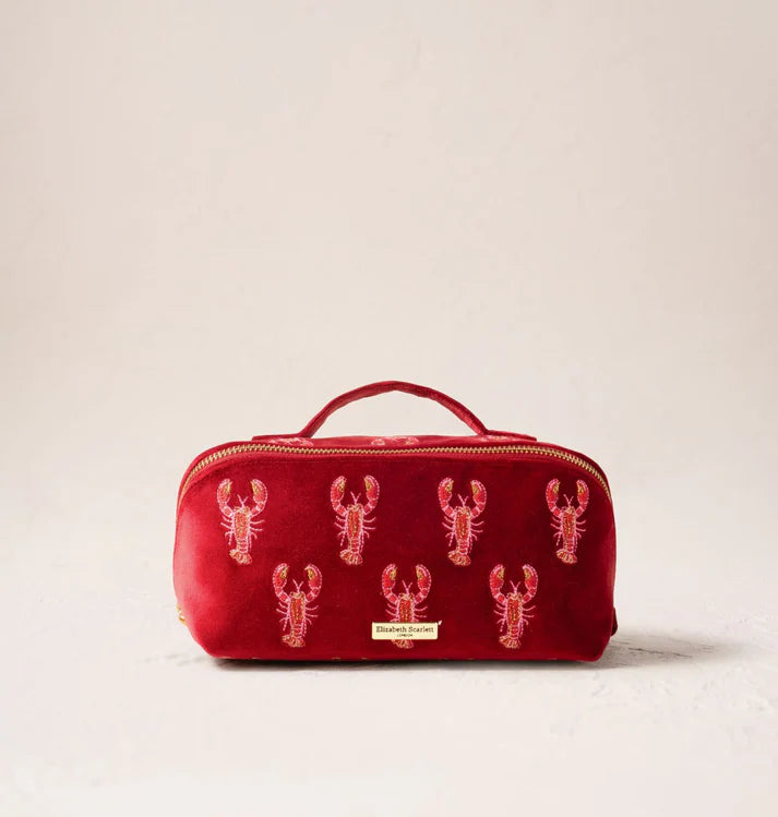 Elizabeth Scarlett - Lobster Open Flat Makeup Bag