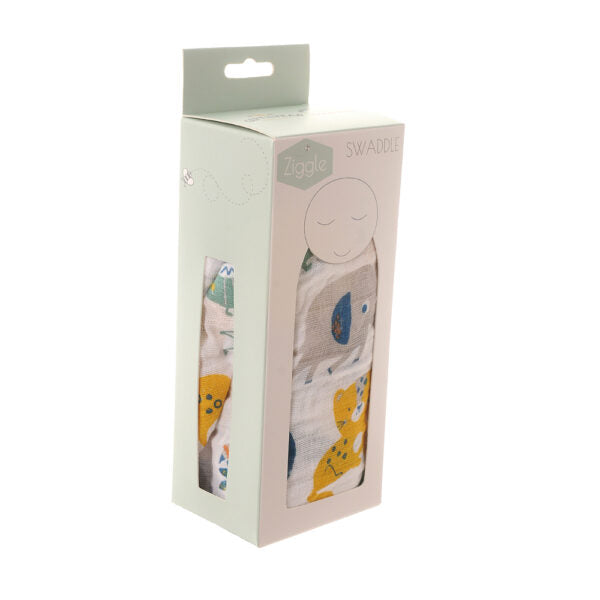 Ziggle Savanna Animals Swaddle
