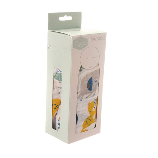 Ziggle Savanna Animals Swaddle