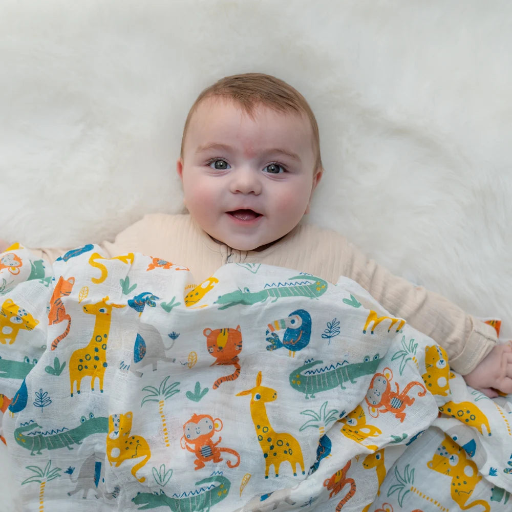 Ziggle - Savanna Animals Swaddle
