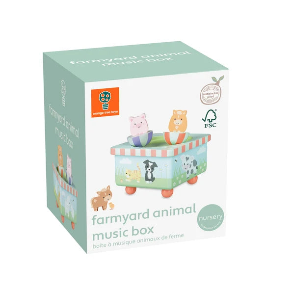 Orange tree toys - Farm Animal Music Box