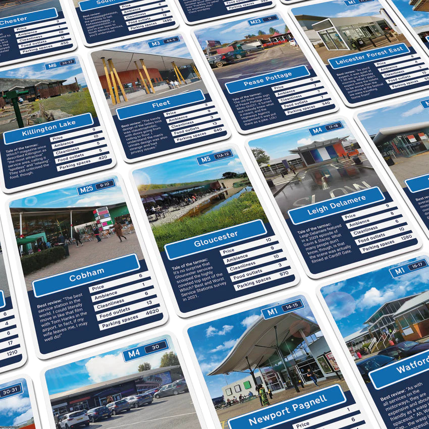 Motorway Service Stations - Card Game