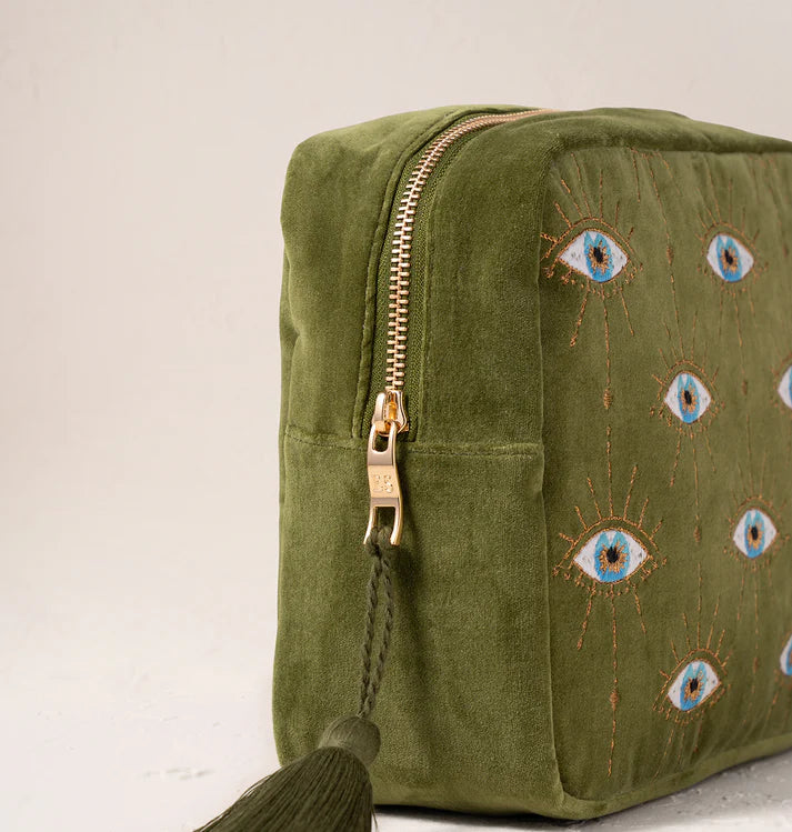Elizabeth Scarlett Mystical Eye Wash Bag - Garden Green