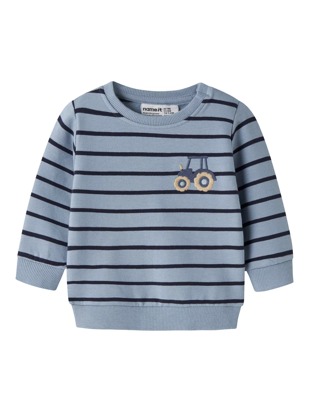 name it - Blue Organic Cotton Sweatshirt
