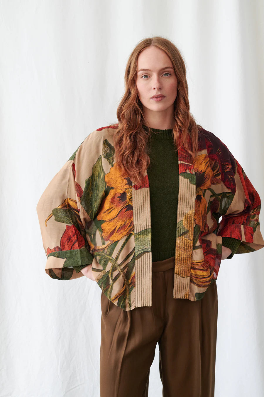 One Hundred Stars - Nasturtium Fawn Kimono