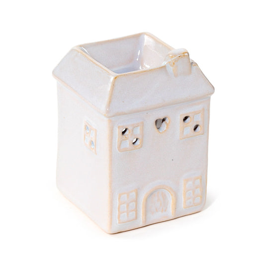 Eden Small White House Shaped Oil Burner