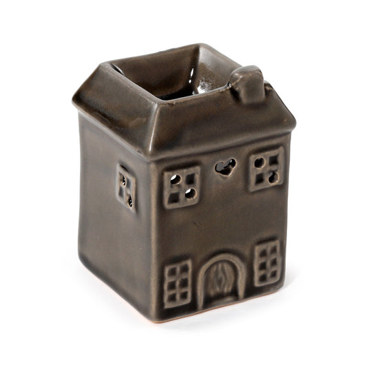 Eden Small Olive green House Shaped Oil Burner