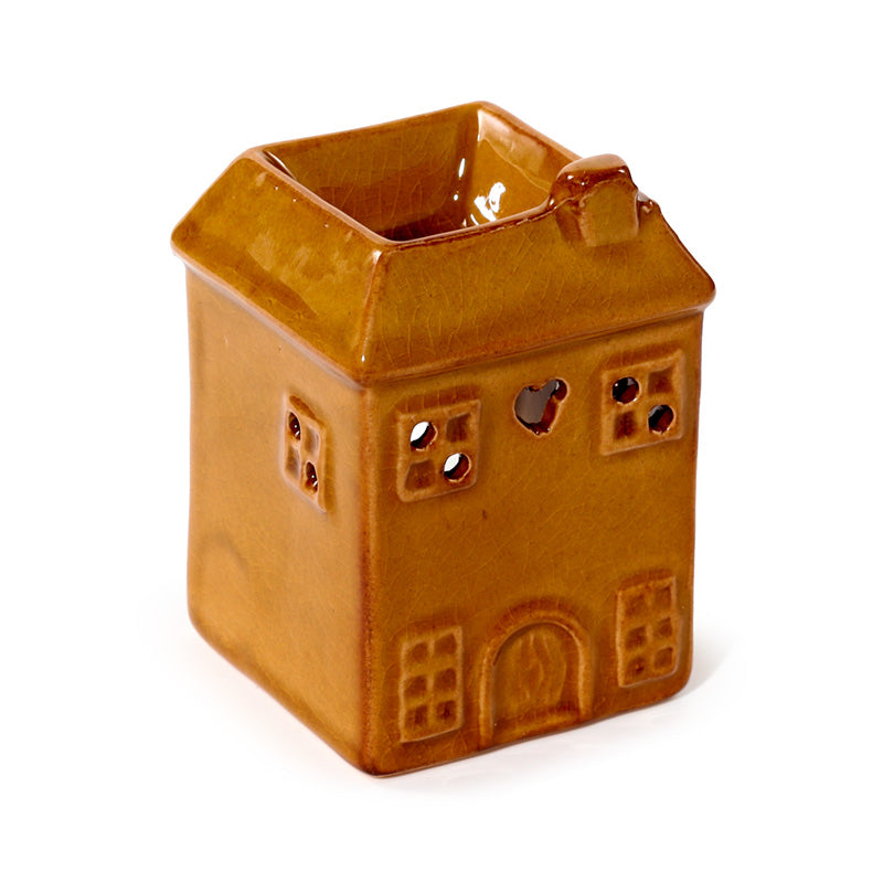 Eden Small Yellow House Shaped Oil Burner