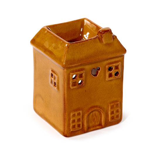 Eden Small Yellow House Shaped Oil Burner