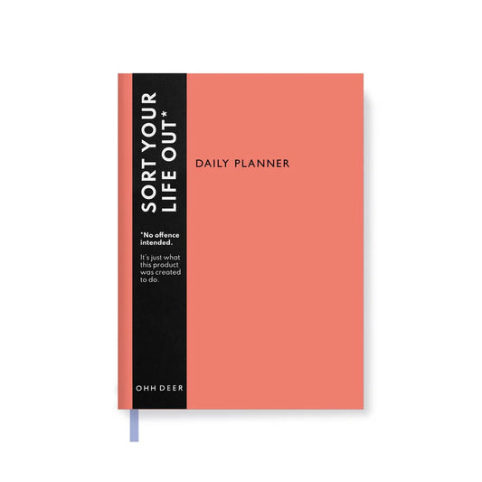 Ohh Deer Daily Planner - Coral