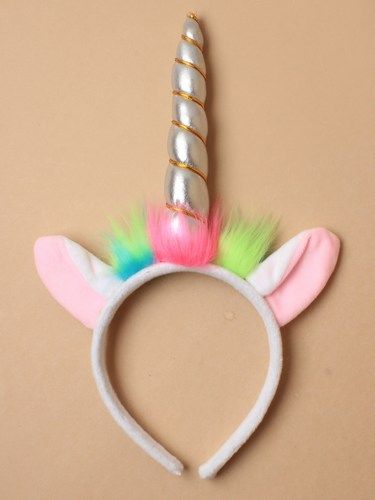 Molly & Rose - Halloween, Unicorn Headband (Silver)