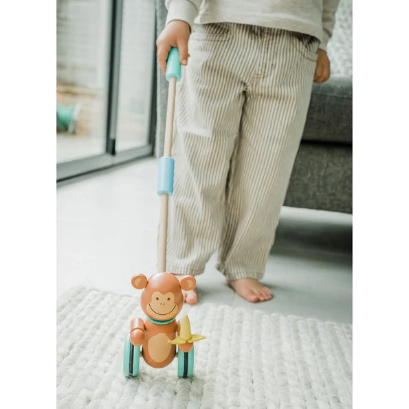 Orange tree toys - Monkey Push Along