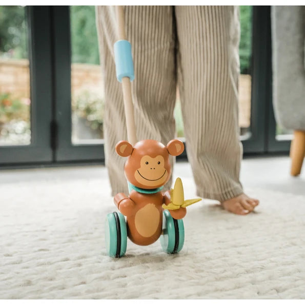 Orange tree toys - Monkey Push Along