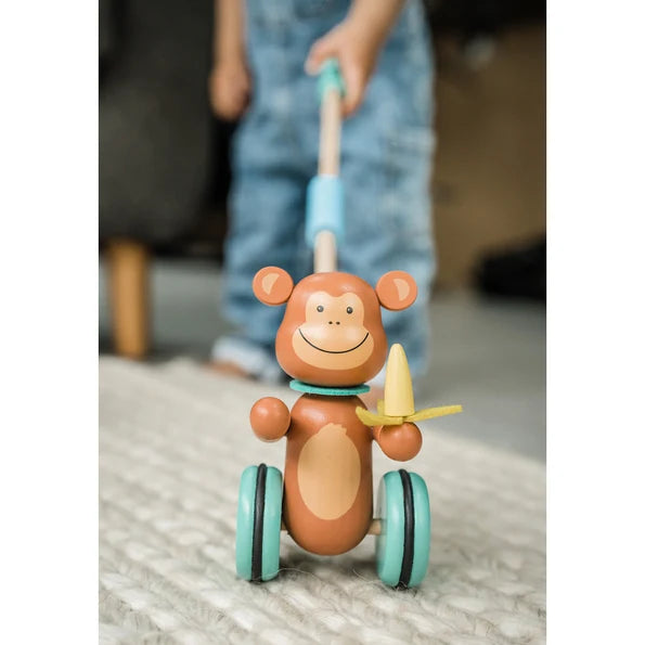 Orange tree toys - Monkey Push Along