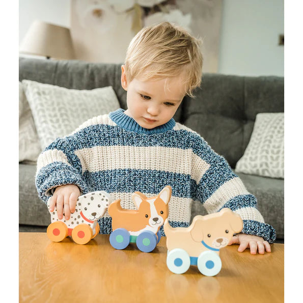 Orange tree toys - Puppy Push Toys