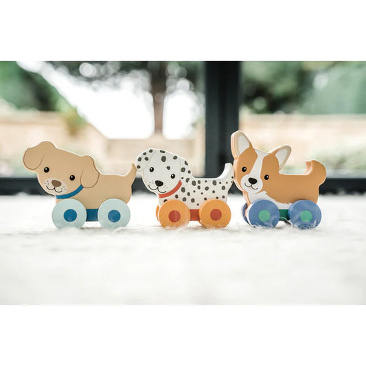 Orange tree toys - Puppy Push Toys