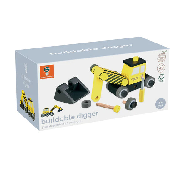 Orange Tree Toys - Buildable Digger