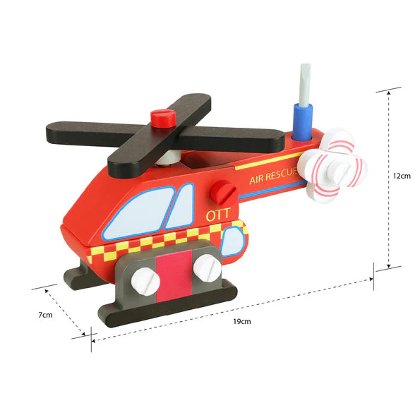 Orange Tree Toys - Buildable Helicopter