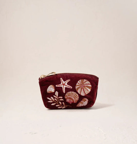 Elizabeth Scarlett - Ocean Treasures Velvet Coin Purse