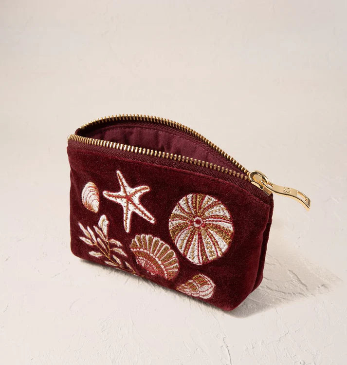 Elizabeth Scarlett - Ocean Treasures Velvet Coin Purse
