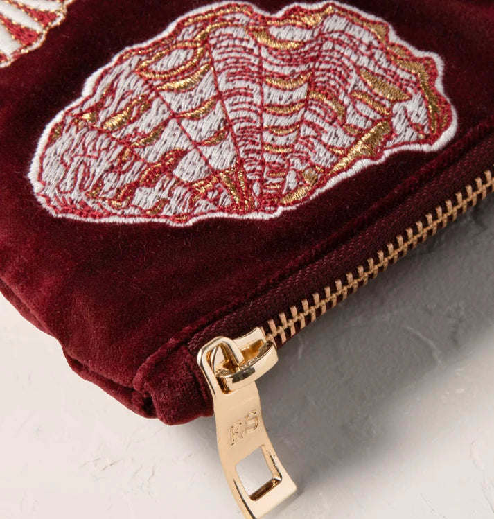 Elizabeth Scarlett - Ocean Treasures Velvet Everyday Pouch