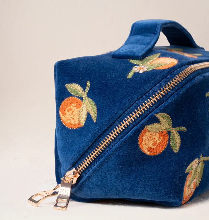 Elizabeth Scarlett - Orange Blossom Open Flat Makeup Bag