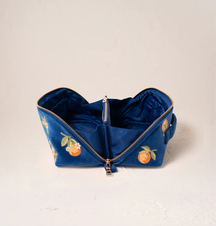 Elizabeth Scarlett - Orange Blossom Open Flat Makeup Bag