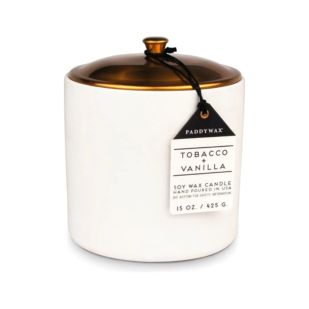 Tobacco & Vanilla Soy Wax Candle Pot - Large