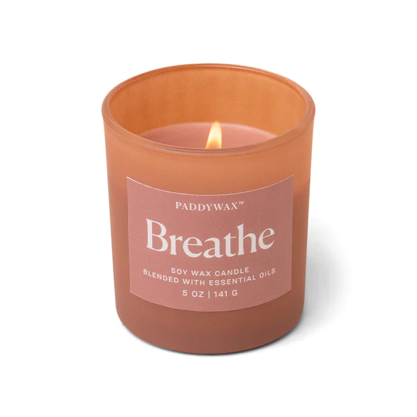 Breathe  Peppermint Rosemary Soy Wax Candle