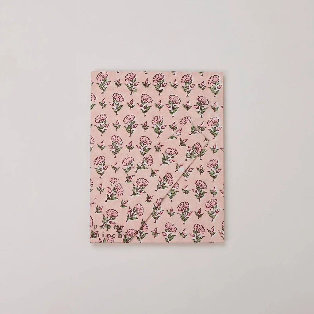 Paper Mirchi - Block Printed Picture Frame (Pink 4x6)
