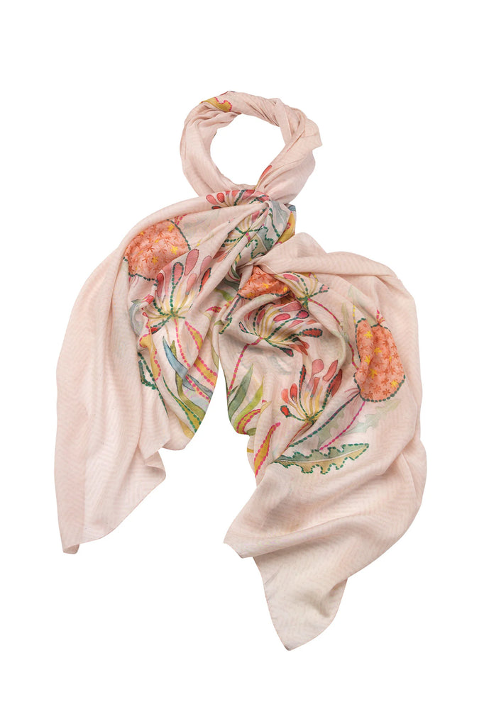 Pop Flowers Pink Scarf - One Hundred Stars