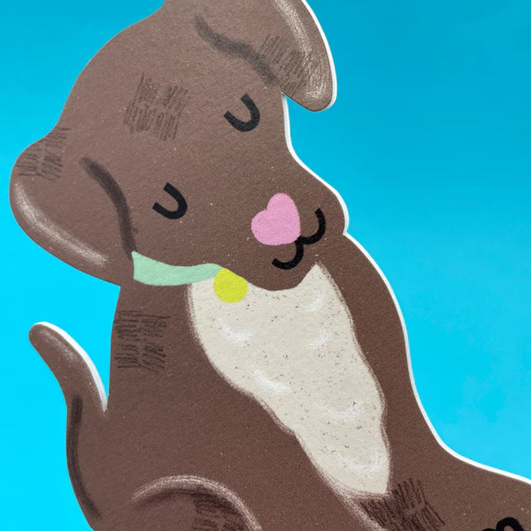 Chocolate Brown Puppy Card