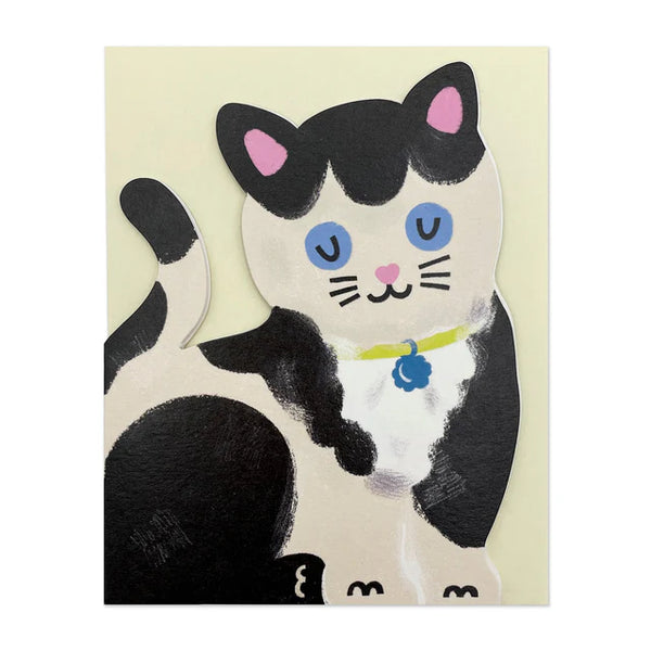 Black & White Kitten Card