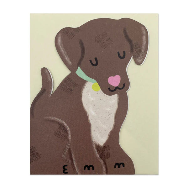 Chocolate Brown Puppy Card