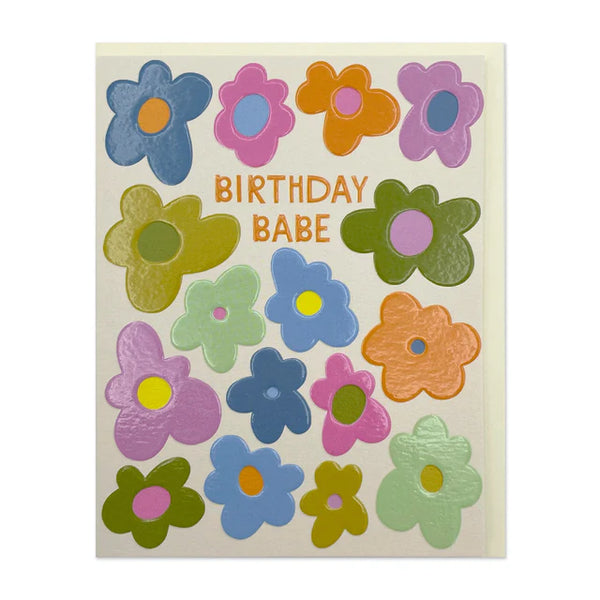 Birthday Babe Floral Card