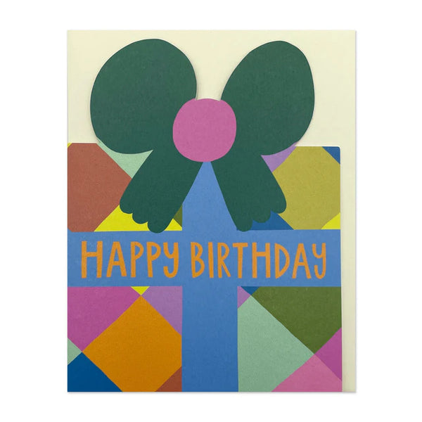 Happy Birthday Die-Cut Present Card