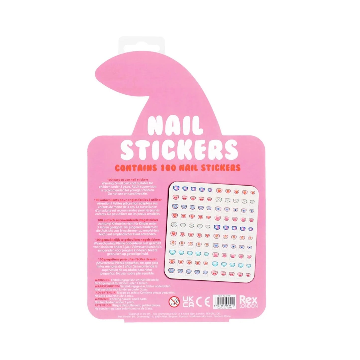 Rex London Nail Stickers - Cherry