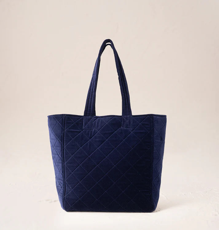 Elizabeth Scarlett Rose Velvet Tote Bag