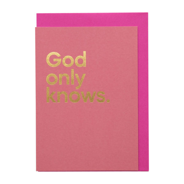 God Only Knows Song Card