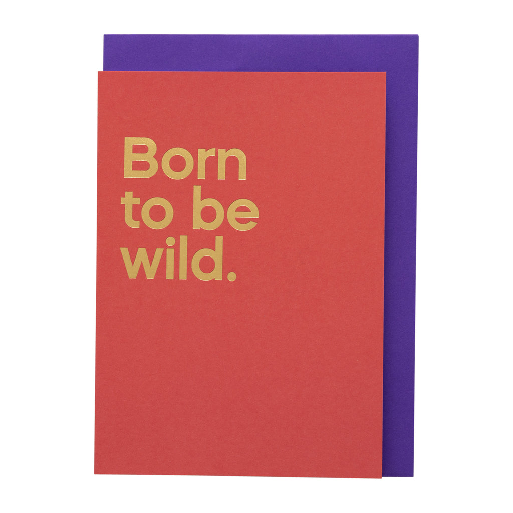 Born To Be Wild Song Card