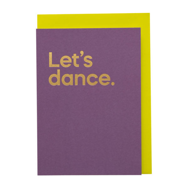 Let’s Dance Song Card
