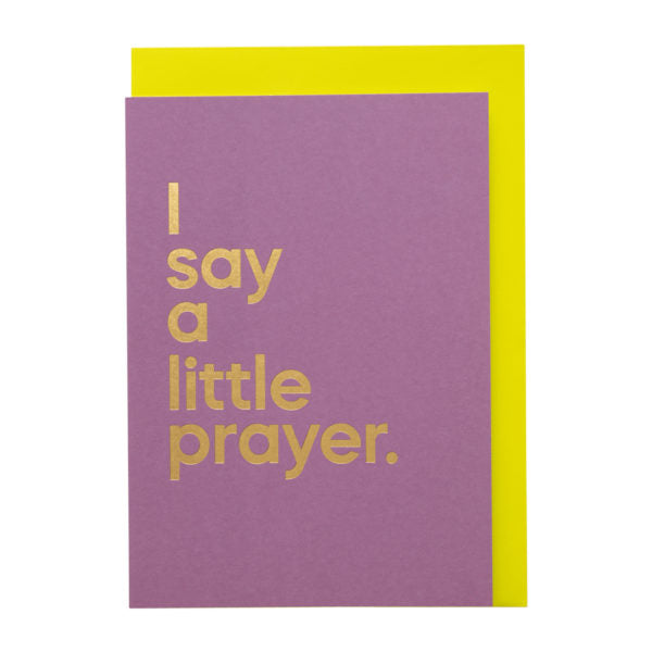 I Say A Little Prayer Song Card