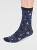 Men's Salas Organic Cotton Rocket Socks - Slate Blue