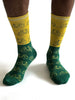 Thought Men's Riam Bike Bamboo Socks - Lichen Green