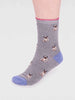 Women's Kenna Bamboo Dog Socks - Grey Marle
