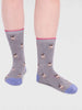 Women's Kenna Bamboo Dog Socks - Grey Marle