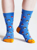 Thought Women's Mushroom Bamboo Socks - Light Sapphire Blue