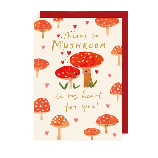 So Mushroom Valentine Card