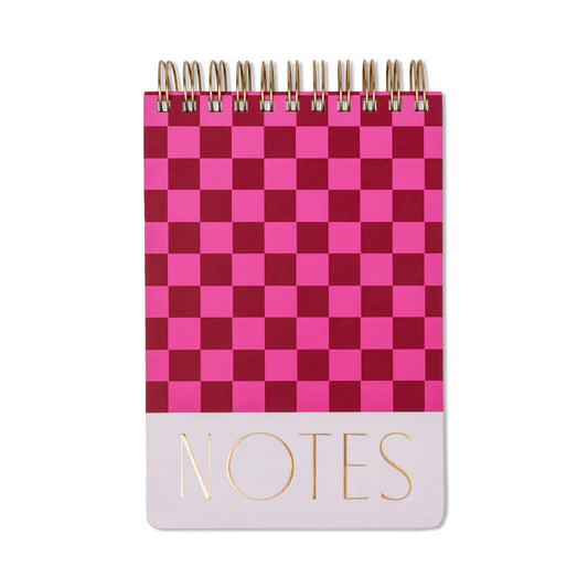 Designworks Ink - Large Chunky Notepad - Burgundy + Pink